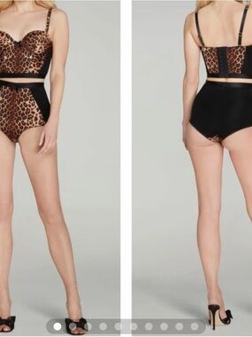 Agent Provocateur animal print corset size 34D